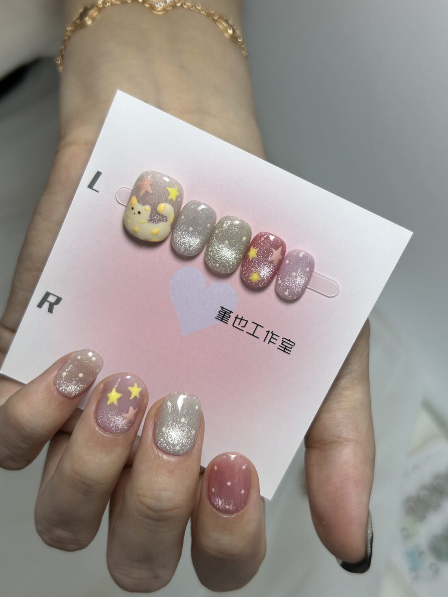 韓系美甲作品